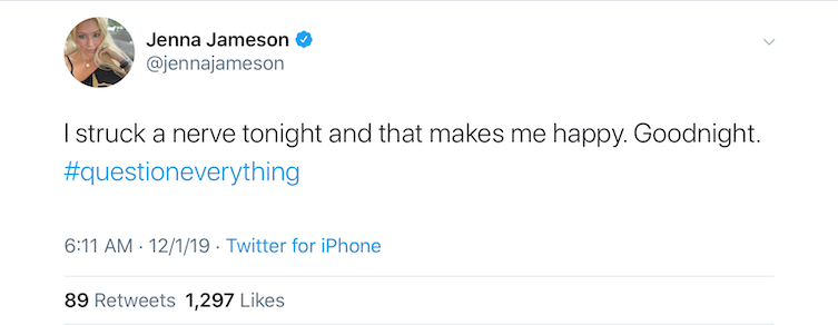 Jenna Jameson is happy that she is scaring parents away from vaccinating and protecting their kids?