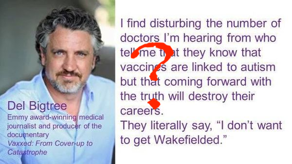Getting Wakefielded should refer to folks who get scared away from being vaccinated and then suffer a vaccine-preventable disease.