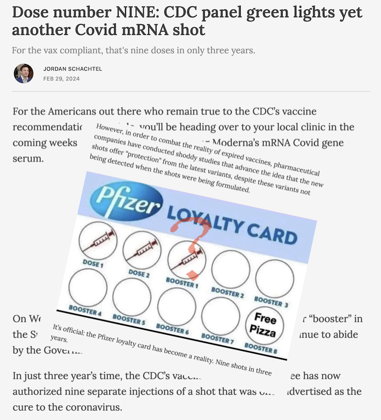 Jordan Schachtel pushes the myth that extra COVID vaccines don't work and we just get them to help Big Pharma make money.