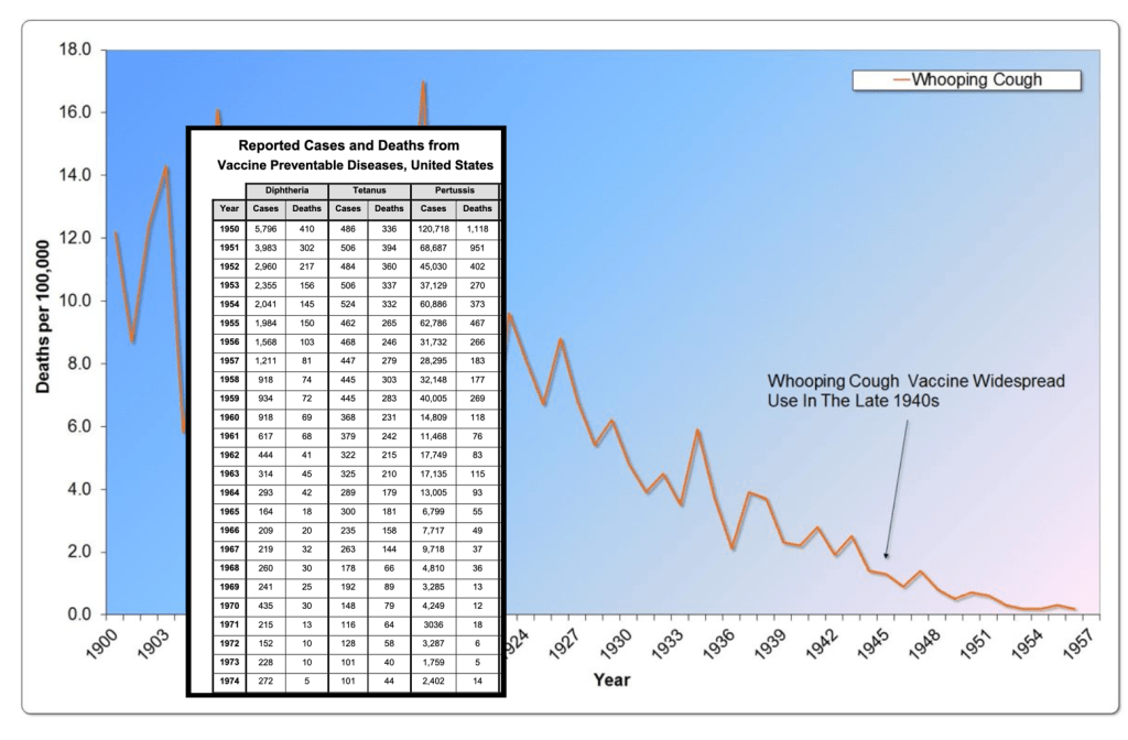 The graphs in Dissolving Illusions by Suzanne Humphries are pure anti-vaccine propaganda.