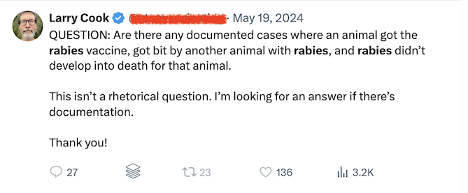 Questions and Answers about Rabies and Rabies Vaccines - VAXOPEDIA